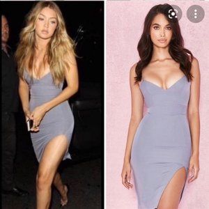 House Of CB Raqa Dress Lavender Purple Gray Dress